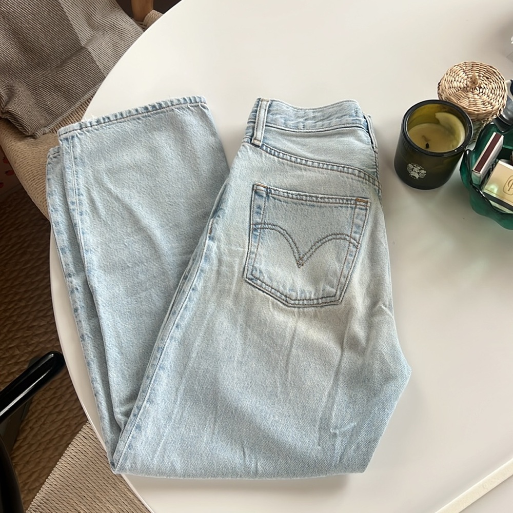 Levi's Pale Blue Straight Leg Jeans